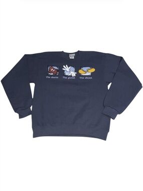 Vintage Mickey Inc Disney MOUSE The Shorts The Gloves The Shoes Small Sweatshirt